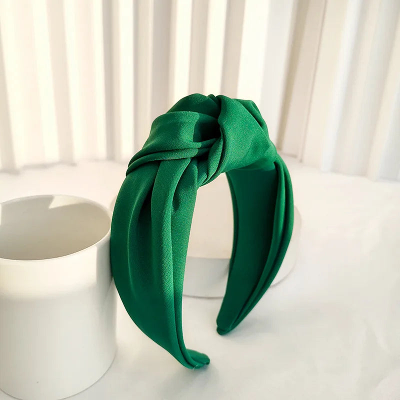 Knotted Velvet Bezel Women Headband Girls Fashion knit Hair Bands Soft Bath Hairband Headwear Hair Rubbers Elastic Hair Bands