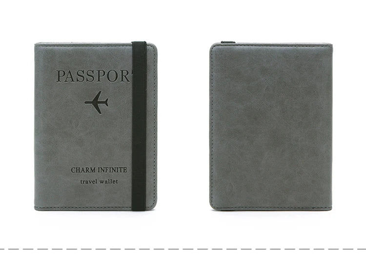 RFID anti-theft brush passport bag ticket document storage bag simple fashion card bag multi-functional travel passport holder