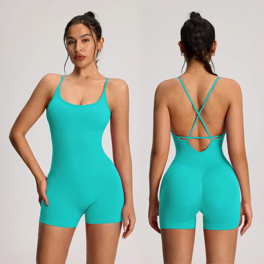 🔥 Sculpt Your Body with Style – The Seamless Sporty Jumpsuit Every Woman Needs!
