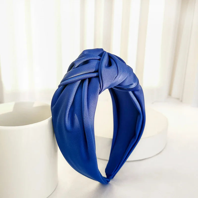 Knotted Velvet Bezel Women Headband Girls Fashion knit Hair Bands Soft Bath Hairband Headwear Hair Rubbers Elastic Hair Bands