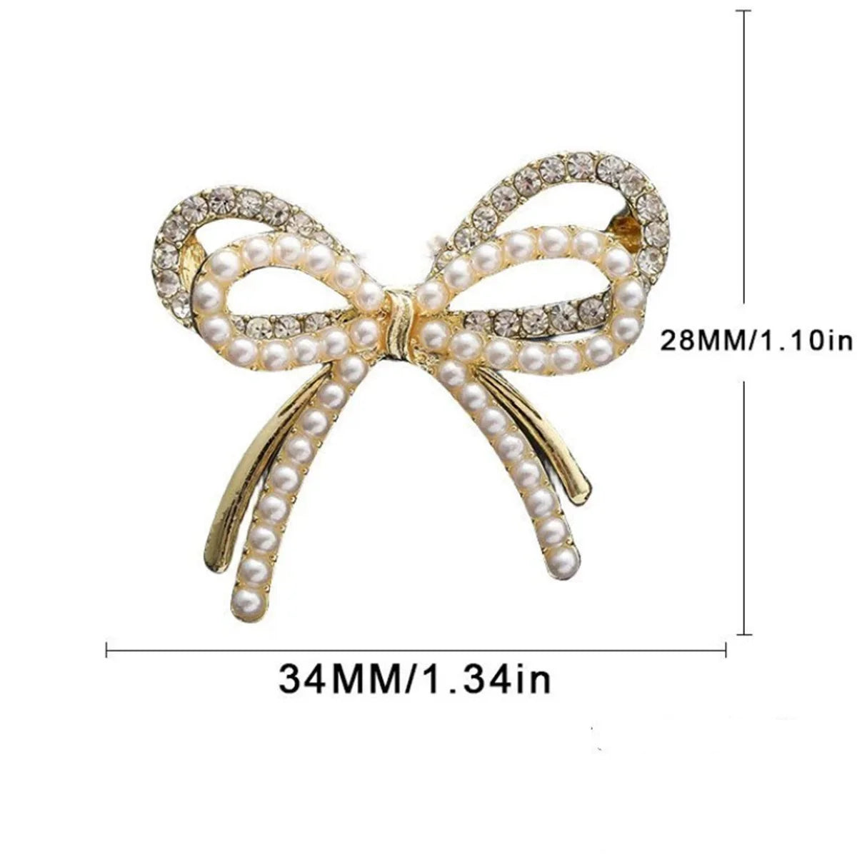 1Pc Fashion Exquisite Bow Brooch Romantic Elegant Pin Charm Trendy Jewelry Accessories Party Birthday Festival Gift Decoration