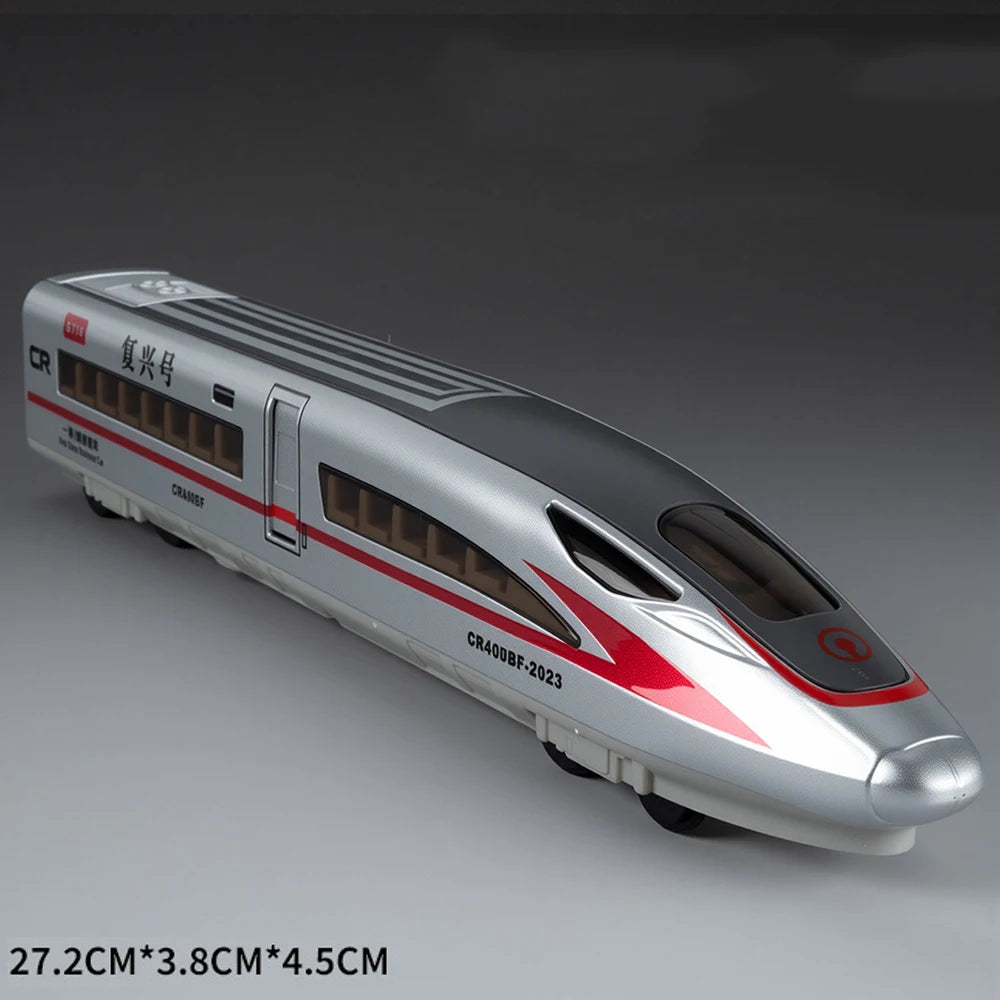 Scale 1:60 FuXing High-speed Railway Model Toy Car Remote Control Electric Simulation Voice Announcements Train Sound Light Gift