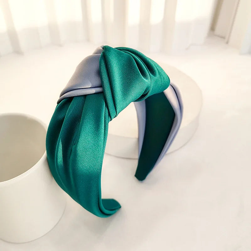 Knotted Velvet Bezel Women Headband Girls Fashion knit Hair Bands Soft Bath Hairband Headwear Hair Rubbers Elastic Hair Bands