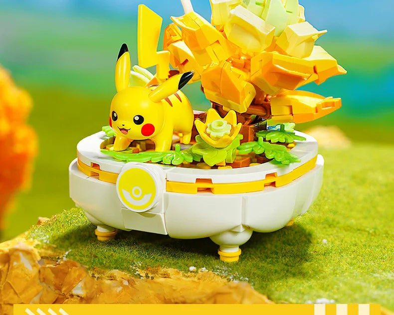 Keeppley Building Blocks Pokemon Toys Pikachu Sylveon Togepi Sprigatito Fuecoco Building Blocks  Children's Birthday Gift ﻿