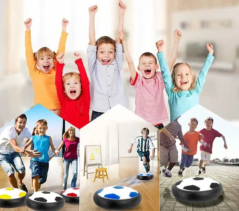 New Hover Soccer Ball Air Cushion Floating Foam Football with LED Light Gliding Toys Soccer Ball Kid Outdoor Indoor Sport Games
