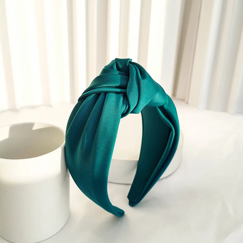 Knotted Velvet Bezel Women Headband Girls Fashion knit Hair Bands Soft Bath Hairband Headwear Hair Rubbers Elastic Hair Bands