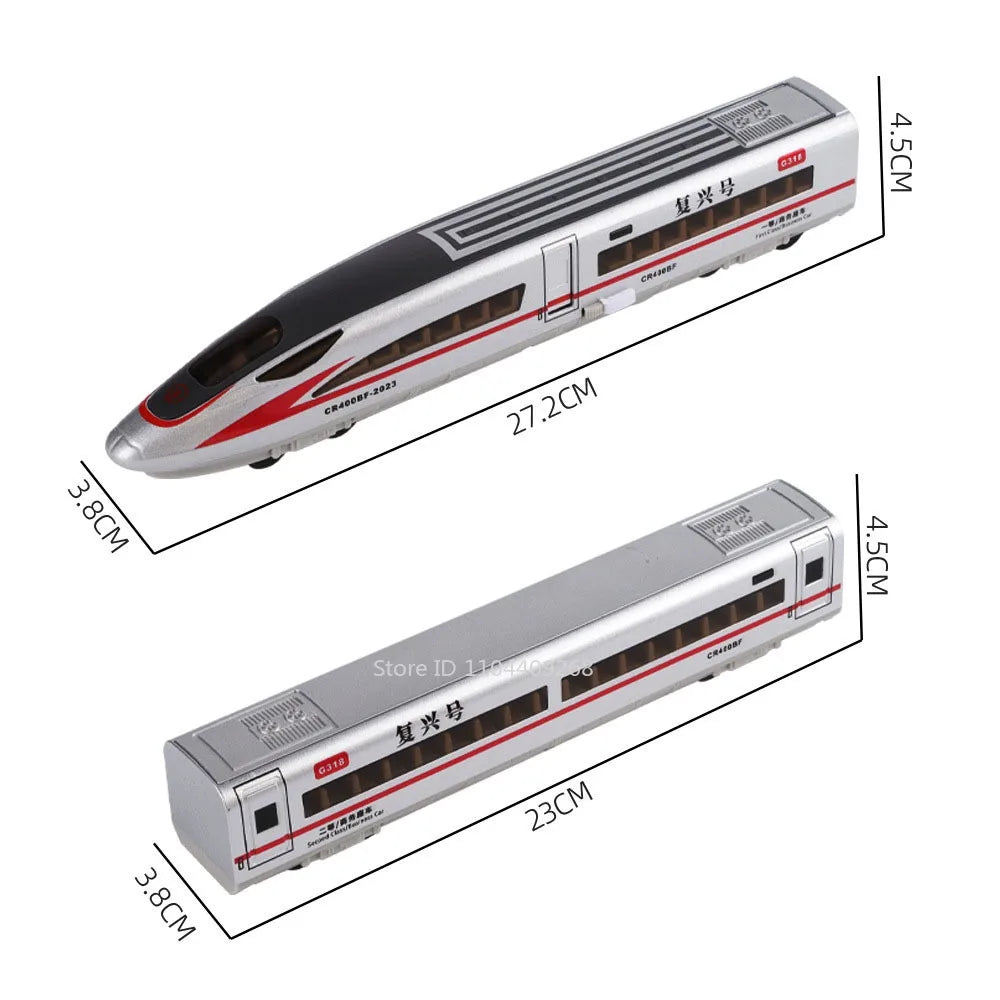 Scale 1:60 FuXing High-speed Railway Model Toy Car Remote Control Electric Simulation Voice Announcements Train Sound Light Gift