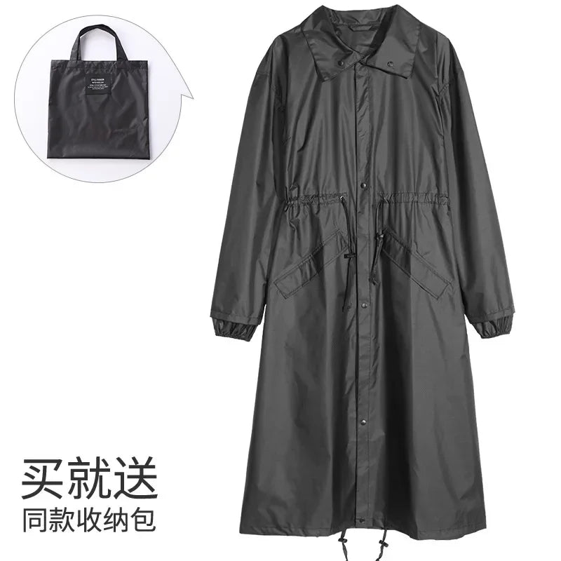 Women's Fashion Raincoat Waterproof Rain Poncho Cloak with Hood for Hiking Climbing and Touring