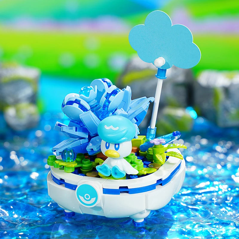 Keeppley Building Blocks Pokemon Toys Pikachu Sylveon Togepi Sprigatito Fuecoco Building Blocks  Children's Birthday Gift ﻿