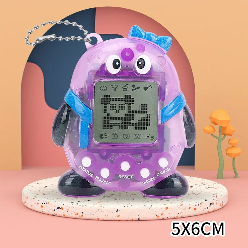 Virtual Pet Tamagotchi Toy in Russian Original German Spanish Polish Electronic Animals Kid Play Game Boy Pixel Pendant Keychain