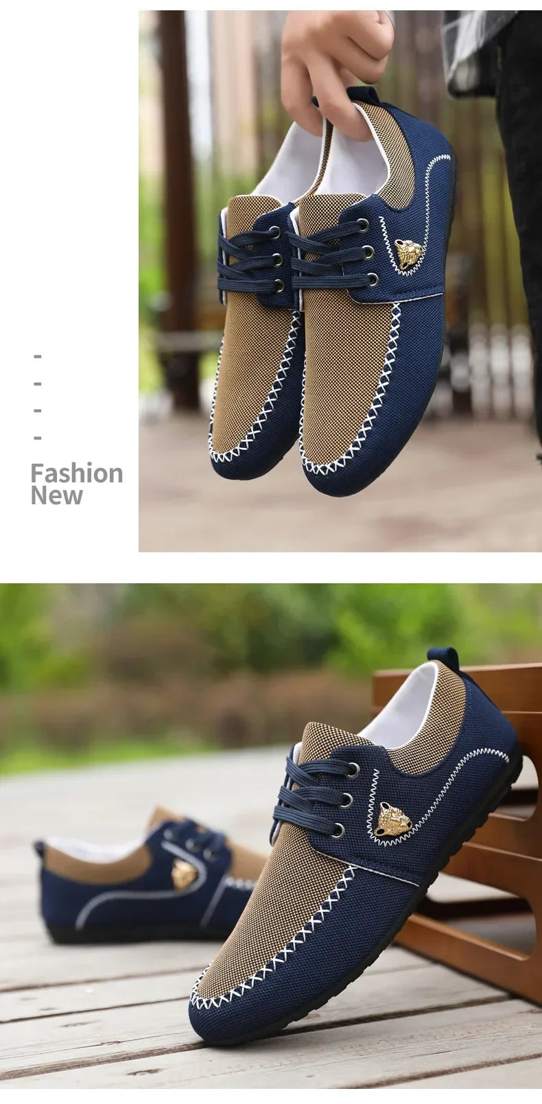 Mens Loafers Slip on Casual Shoes for Male 2024 New Breathable Canvas Driving Flats Comfortable Mocassins Non Slip Plus Size