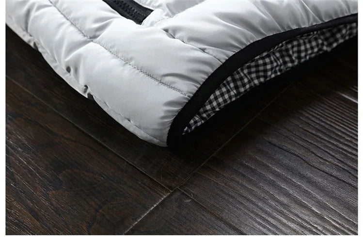 New Autumn Casual Sleeveless Vest Men Jacket Fashion Warm Windproof Cotton Coat Male Winter High Quality Clothing Men Waistcoat