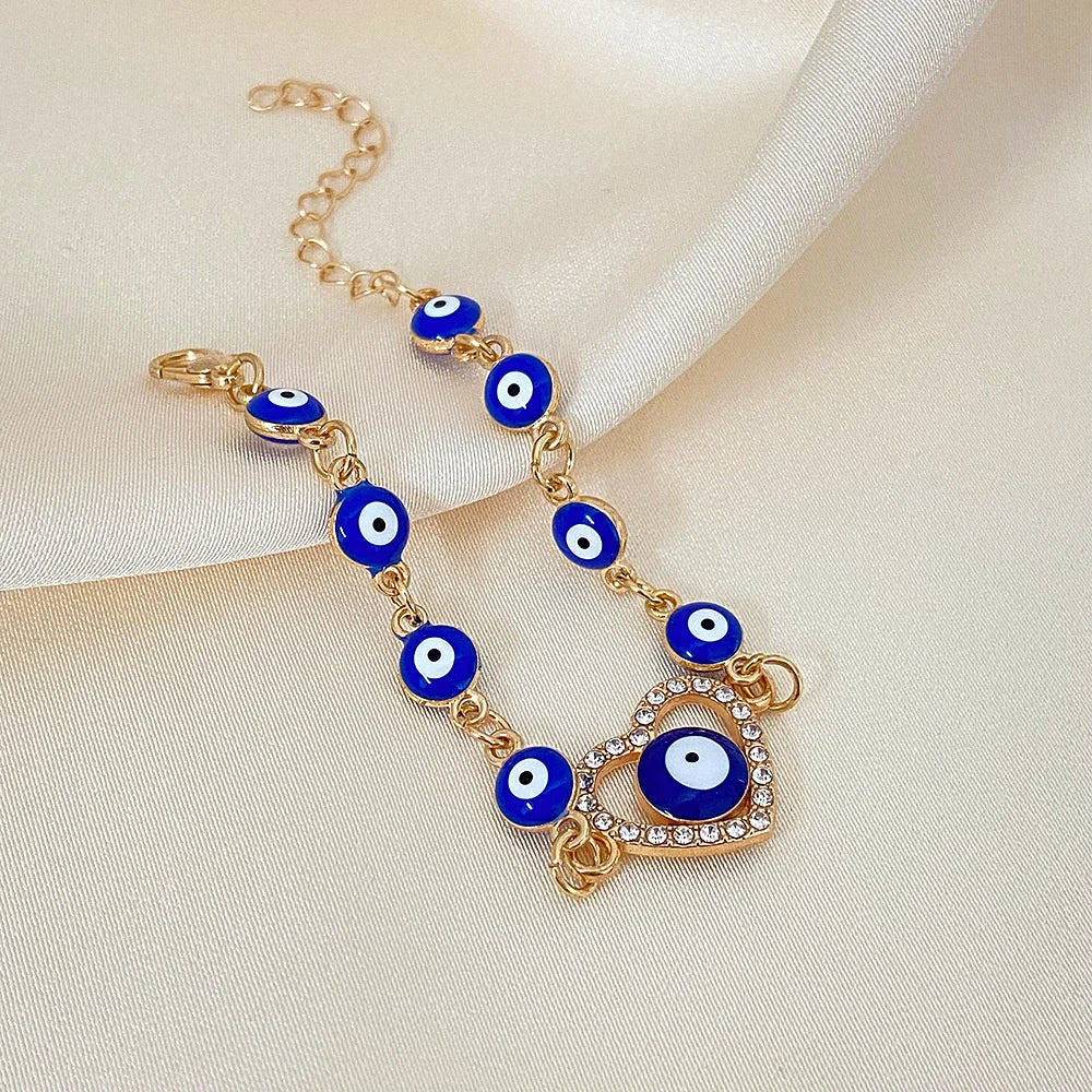 1Pc Evil Eye Ojo Bracelets for Men Women Eyes Mexican Chain Bracelets Jewelry Trendy Accessories Summer Gift Cool Thing 2025