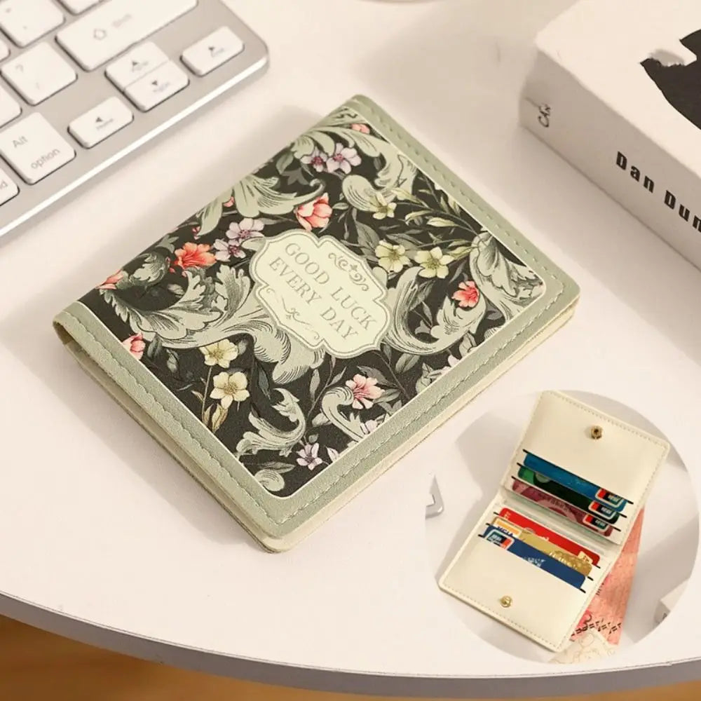 New Large Capacity Coin Purse Waterproof PU Leather Mini Wallets Lightweight Business Card Case Women