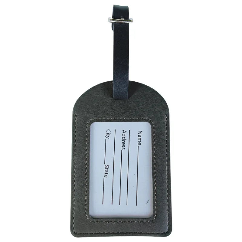 PU leather suitcase luggage tag tag bag pendant handbag travel accessory boarding tag portable tag name ID address