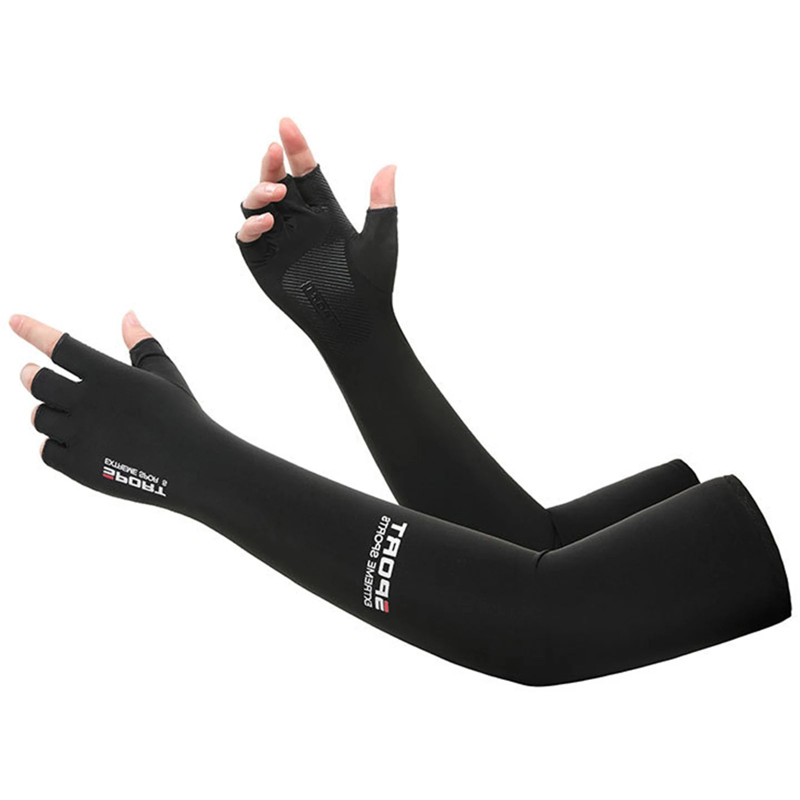 UV Sun Protections Arm Sleeves Summer Cooling Arm Sleeves Cover Ice Silk Breathable Moisture-Wicking Sleeves Great for Running