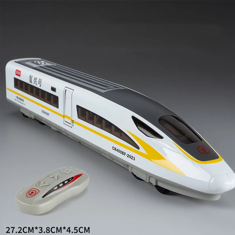 Scale 1:60 FuXing High-speed Railway Model Toy Car Remote Control Electric Simulation Voice Announcements Train Sound Light Gift