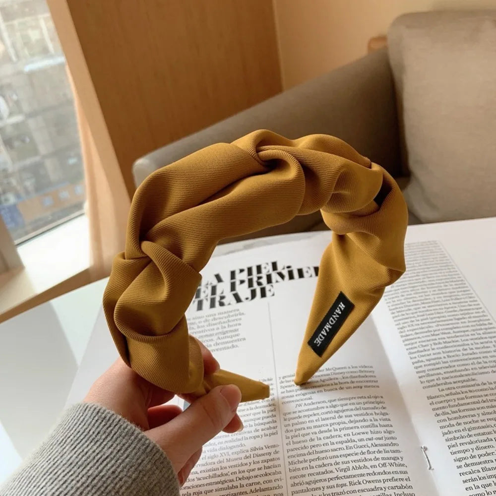 Fashion Hair Hoop Hair Bands for Women Girls Flower Solid Color Headbands Designer Wide Hairband Hair Accessories Headwear