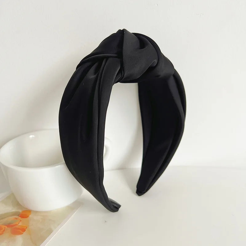 Knotted Velvet Bezel Women Headband Girls Fashion knit Hair Bands Soft Bath Hairband Headwear Hair Rubbers Elastic Hair Bands