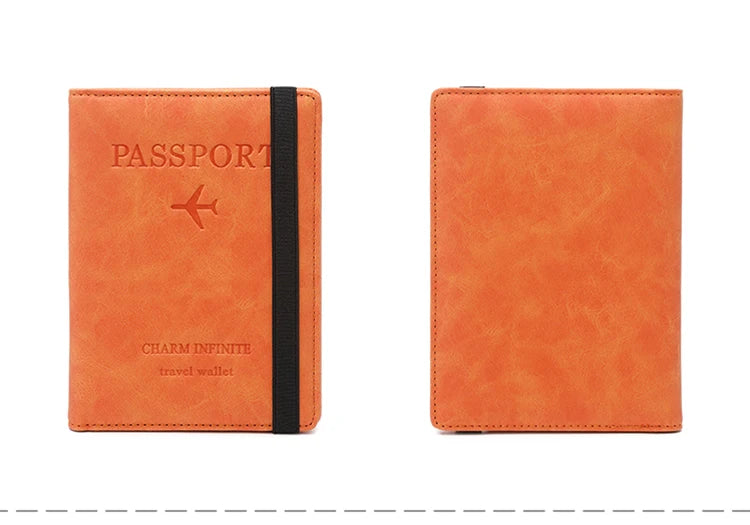 RFID anti-theft brush passport bag ticket document storage bag simple fashion card bag multi-functional travel passport holder