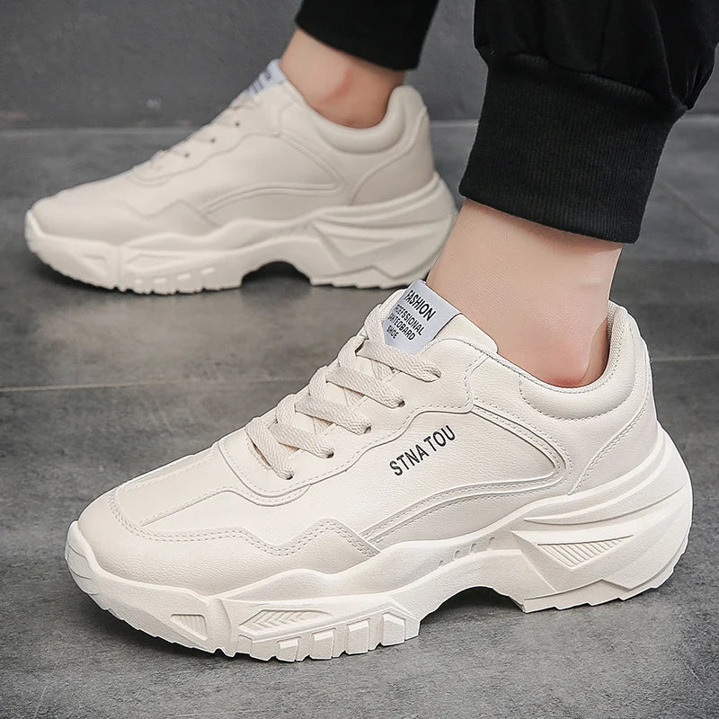 Chunky Sneakers Fashion Men Shoes Brand White Male Casual Shoes Autumn Platform Vulcanized Shoes Zapato Para Hombre 2025 New Hot