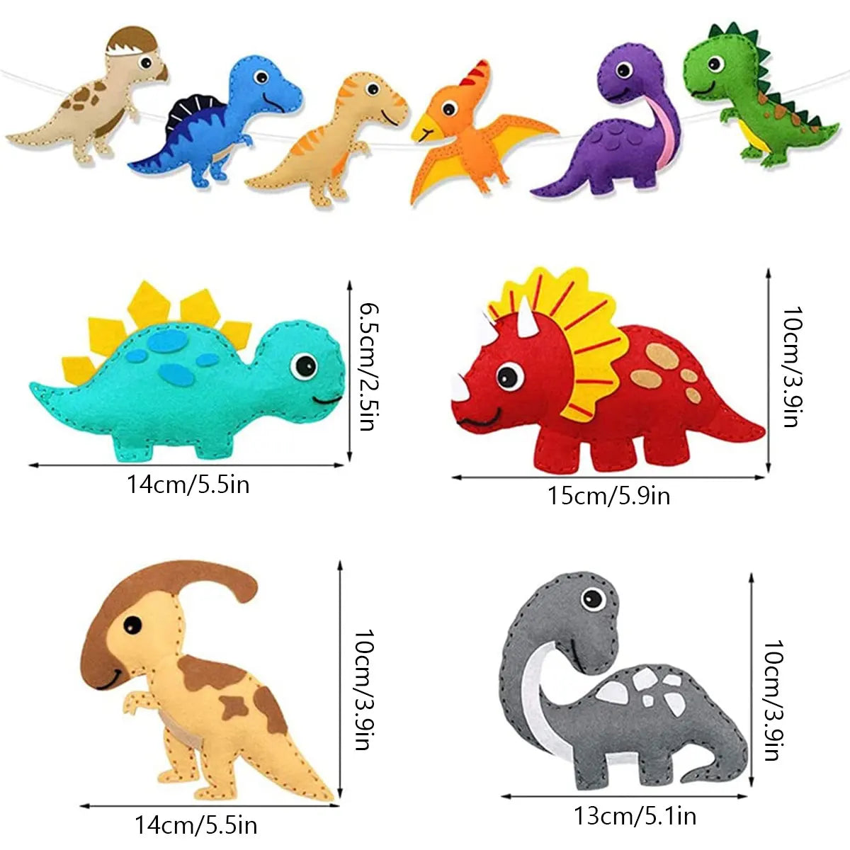DIY Sewing Animals Craft Kit Forest Creatures DIY Sewing Felt Ocean Animals Mermaid For Kids Beginners Sew Art Christmas Gifts