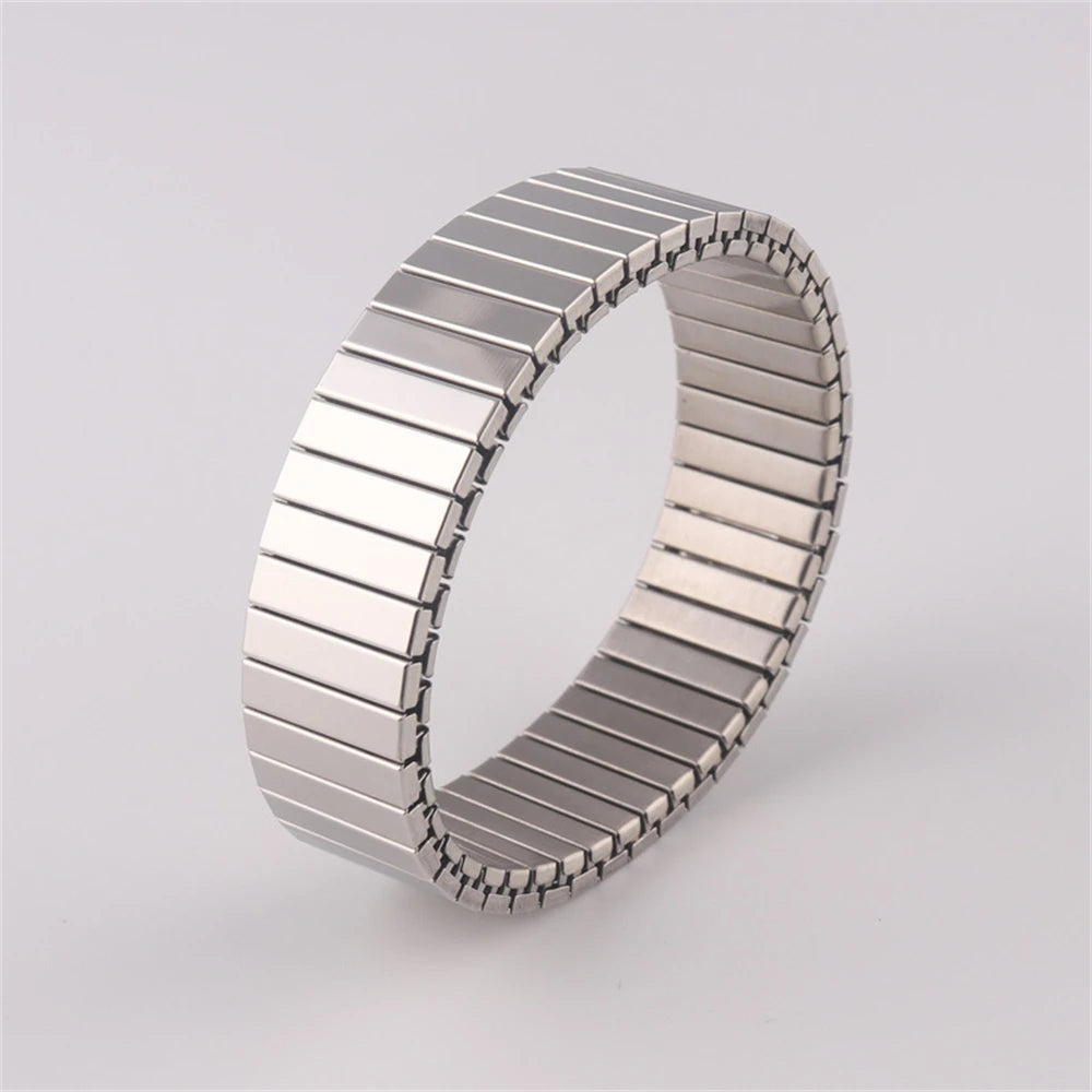 Pulsera Hombre Elastic Bracelet Acier Inoxydable Homme Stainless Steel men's Jewelry Wristband bangles armbanden bracciale uomo