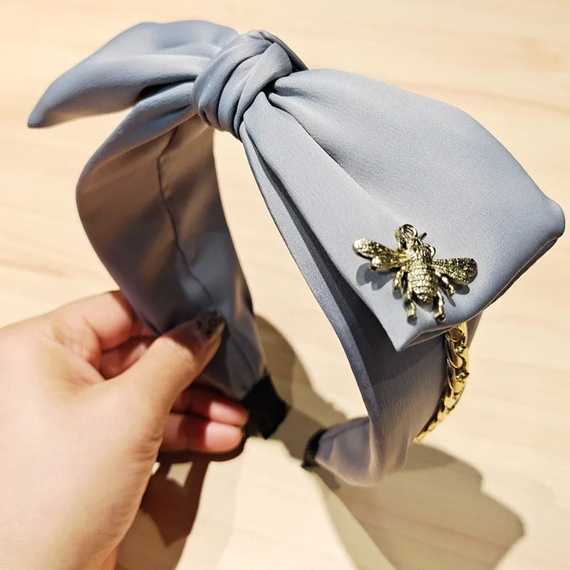 Knotted Velvet Bezel Women Headband Girls Fashion knit Hair Bands Soft Bath Hairband Headwear Hair Rubbers Elastic Hair Bands