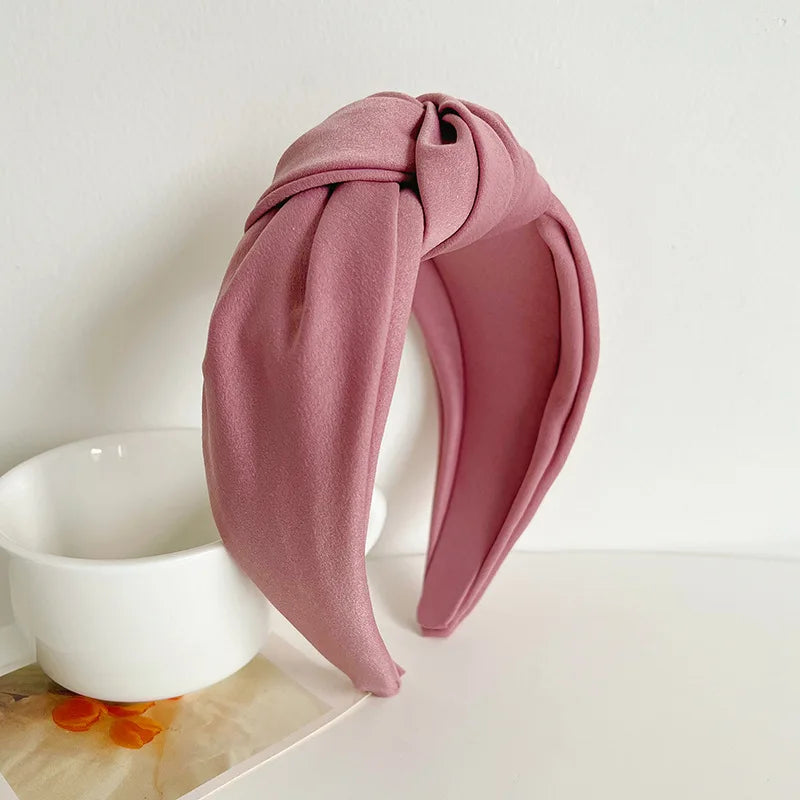 Knotted Velvet Bezel Women Headband Girls Fashion knit Hair Bands Soft Bath Hairband Headwear Hair Rubbers Elastic Hair Bands