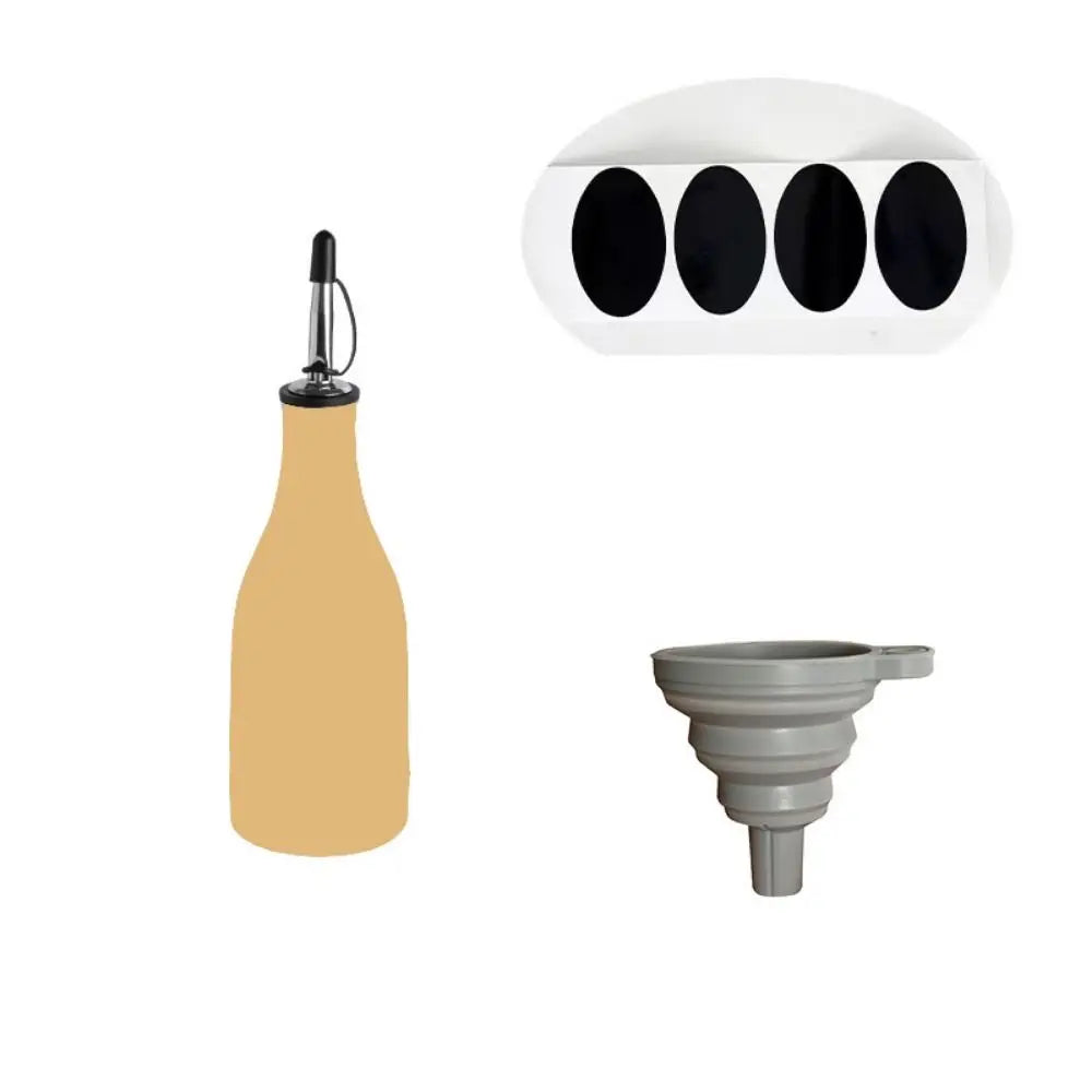 Reduce Oxidation Ceramic Olive Oil Dispenser Bottle Empty Modern Design Opaque Oil Cruet with Label Stickers Leak-proof