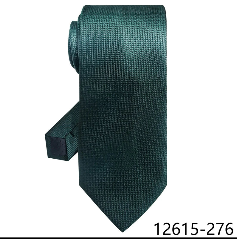 Top Grade Classic 8 cm Silk Tie Black Solid Gravatas For Men Suit Accessories Fit Wedding Workplace Birthday Gift
