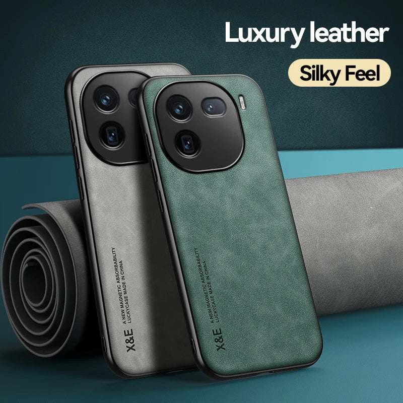 For Vivo iQOO 12 Чехол для Skin Feel Shockproof Matte Leather Case Soft Back Cover For Vivo iQOO 12 Coque Fundas Capa