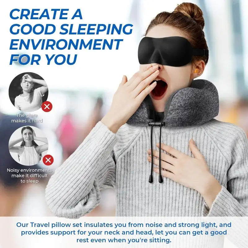 Memory Foam Travel Pillow – Comfort for Long Journeys