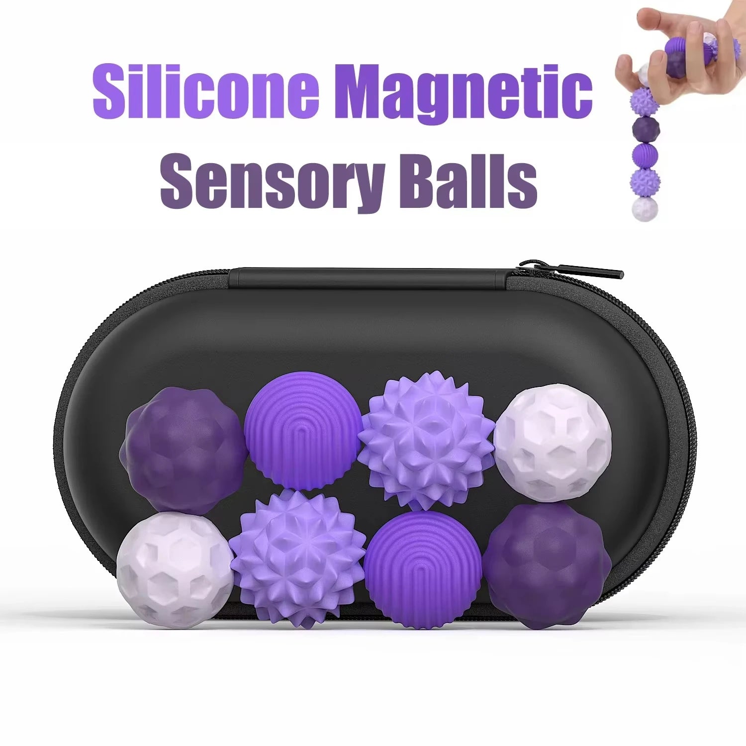 Magnetic Fidget Toy,EDC Anti Stress Relief Toys,Fidgeting Antistress Anxiety Sensory Toy Magnet balls for Adult Kids Autism ADHD