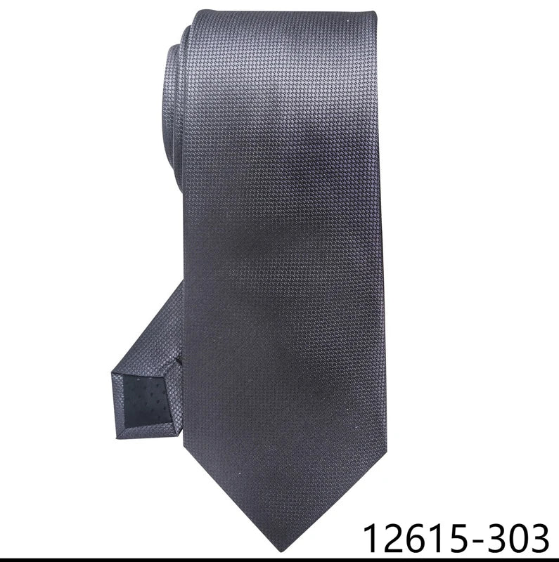 Top Grade Classic 8 cm Silk Tie Black Solid Gravatas For Men Suit Accessories Fit Wedding Workplace Birthday Gift