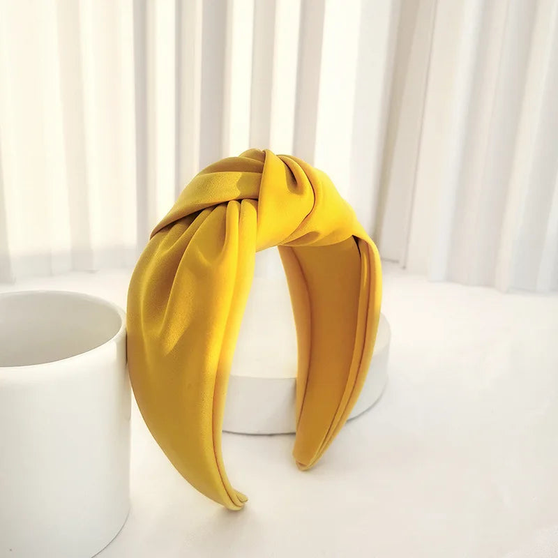 Knotted Velvet Bezel Women Headband Girls Fashion knit Hair Bands Soft Bath Hairband Headwear Hair Rubbers Elastic Hair Bands