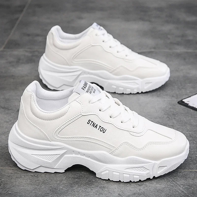 Chunky Sneakers Fashion Men Shoes Brand White Male Casual Shoes Autumn Platform Vulcanized Shoes Zapato Para Hombre 2025 New Hot
