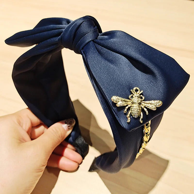 Knotted Velvet Bezel Women Headband Girls Fashion knit Hair Bands Soft Bath Hairband Headwear Hair Rubbers Elastic Hair Bands