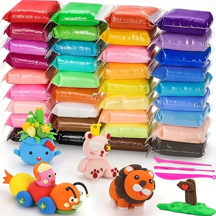 36-Color Children's Ultra-Light Clay Set, Suitable ForChildren'S Handicrafts, DiyHandmade Gifts AndChildren's Art Diy.