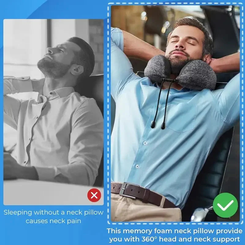 Memory Foam Travel Pillow – Comfort for Long Journeys