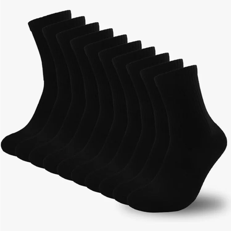 Men's must-have cotton dress socks, classic - cushioned athletic comfort for both casual and sporty use