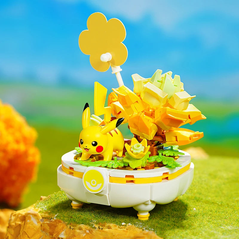 Keeppley Building Blocks Pokemon Toys Pikachu Sylveon Togepi Sprigatito Fuecoco Building Blocks  Children's Birthday Gift ﻿