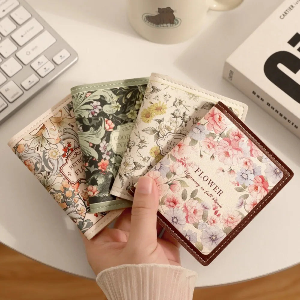 New Large Capacity Coin Purse Waterproof PU Leather Mini Wallets Lightweight Business Card Case Women