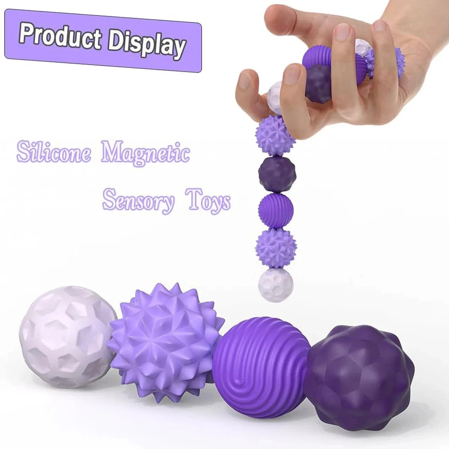 Magnetic Fidget Toy,EDC Anti Stress Relief Toys,Fidgeting Antistress Anxiety Sensory Toy Magnet balls for Adult Kids Autism ADHD