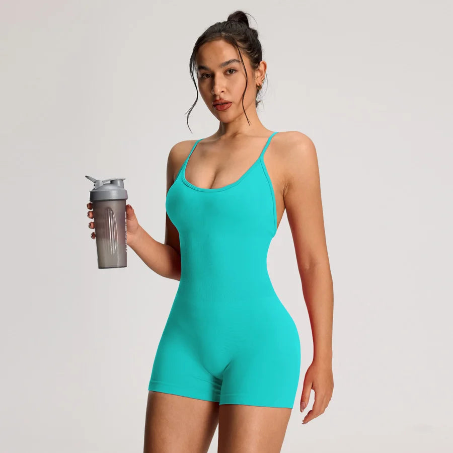 🔥 Sculpt Your Body with Style – The Seamless Sporty Jumpsuit Every Woman Needs!