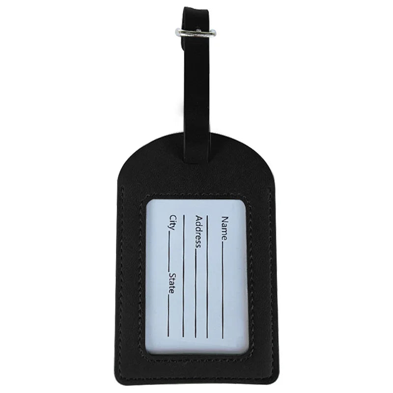 PU leather suitcase luggage tag tag bag pendant handbag travel accessory boarding tag portable tag name ID address