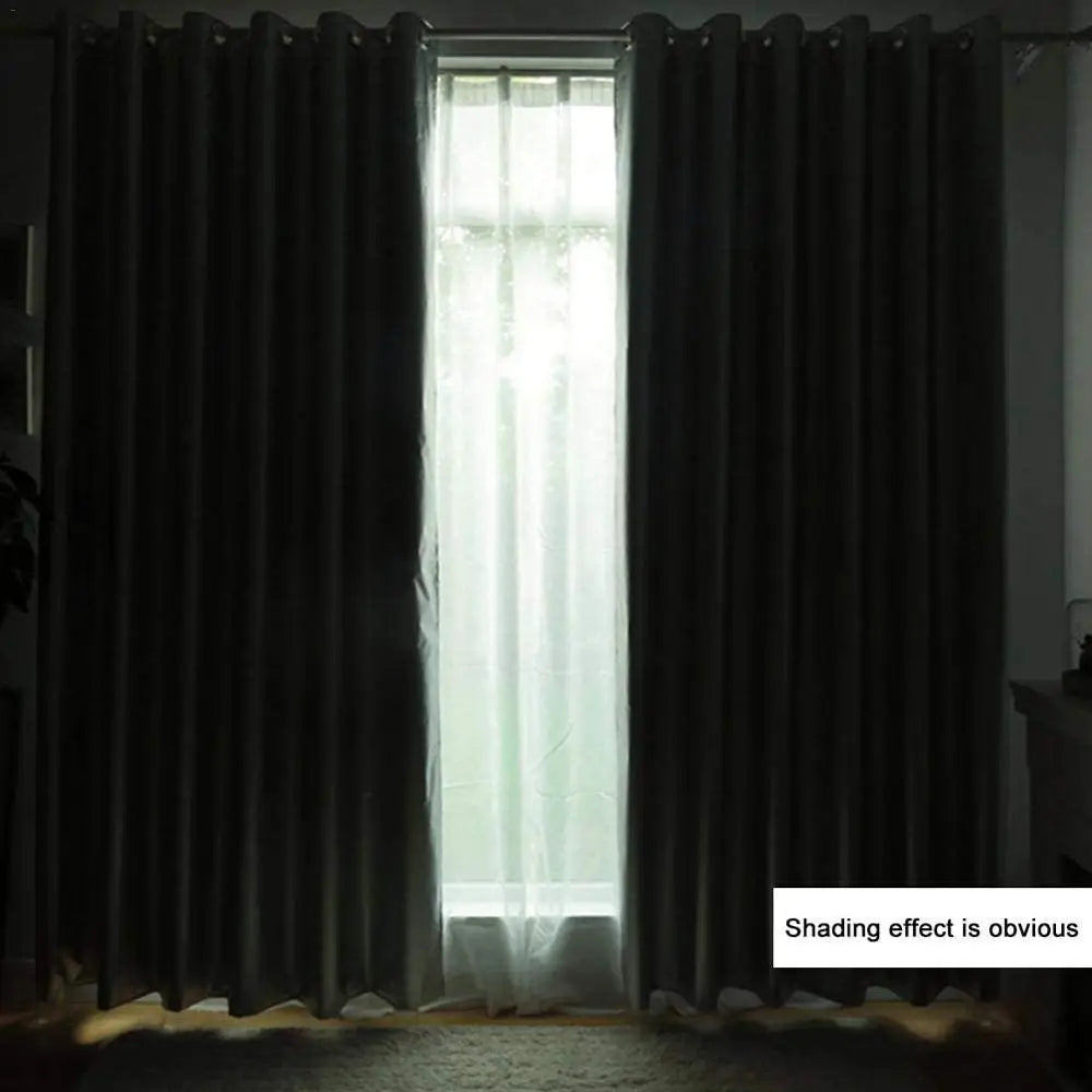 Blackout Curtains with Coated Lining Thickened Light Waterproof Blocking Thermal Insulated Window Curtain Panels for Bedroom