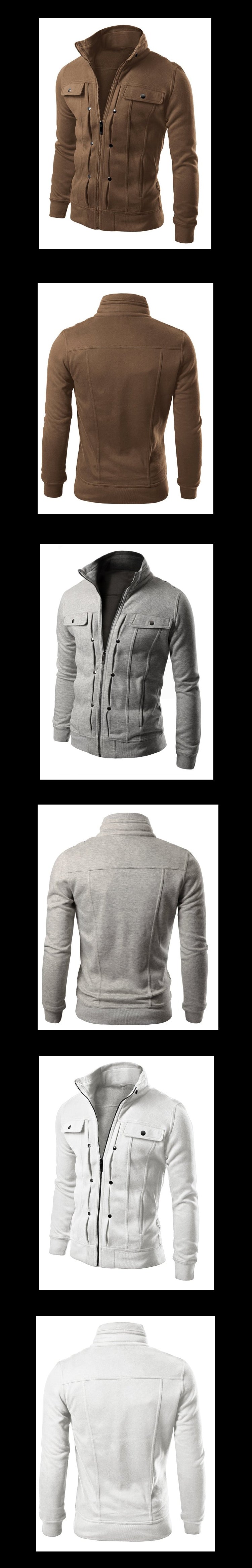 Hoodie Fleece Cardigan Hooded Coat Men's Hoodies Sweatshirts Pullover For Male Hoody Sweatshirt