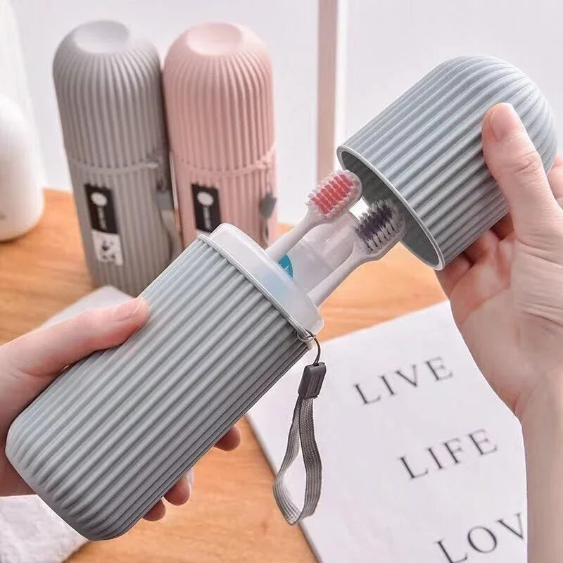 Portable Toothbrush & Toothpaste Holder Case
