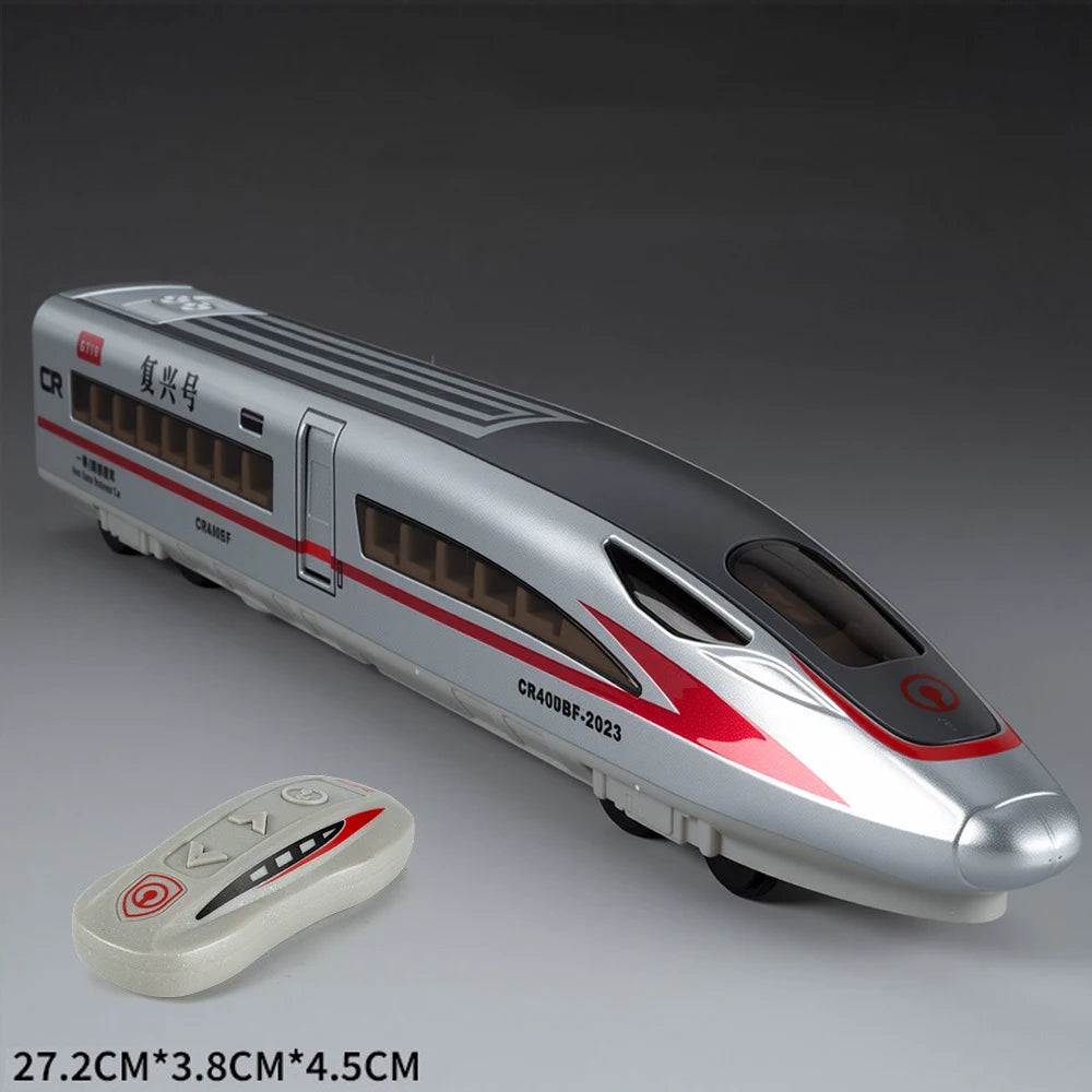 Scale 1:60 FuXing High-speed Railway Model Toy Car Remote Control Electric Simulation Voice Announcements Train Sound Light Gift